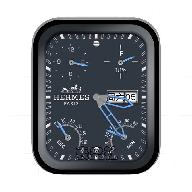 HERMES爱马仕四盘式日期年历表盘