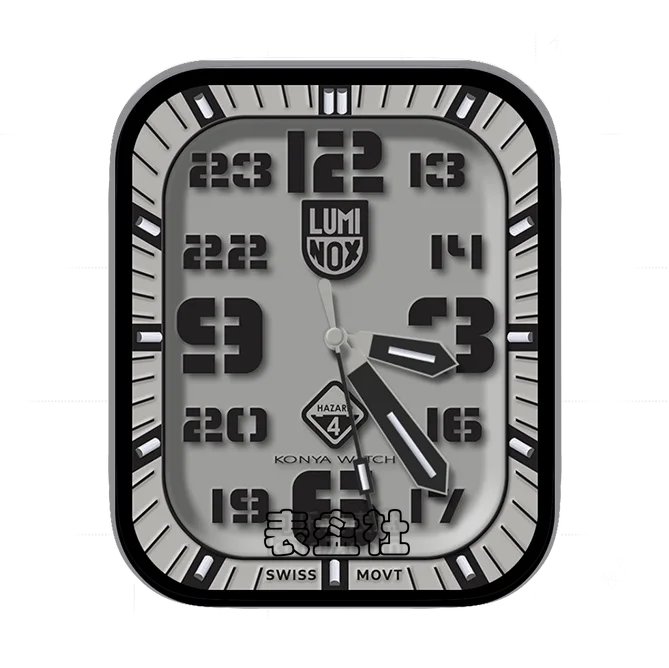 luminox雷美诺时数字年历指针表盘