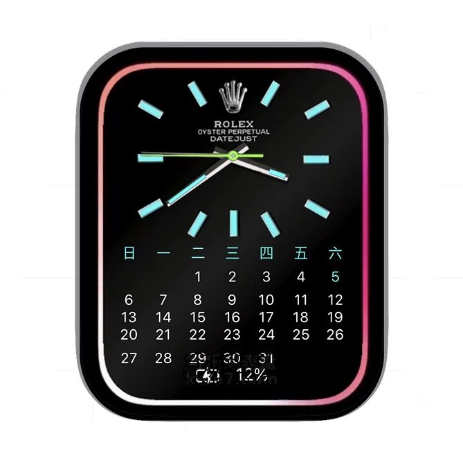 ROLEX劳力士荧光蓝日历表指针表盘