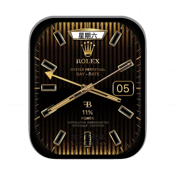 ROLEX劳力士高级感暗金黄年历指针简约UItra专用表盘