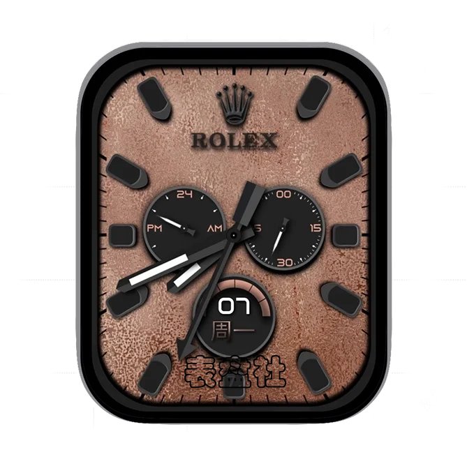 ROLEX劳力士泥土色炭黑三盘式日期年历指针表盘