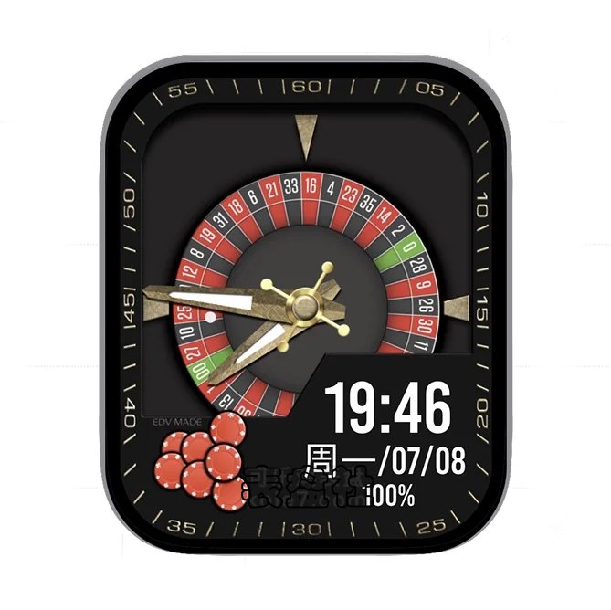 轮盘赌日期时间表盘