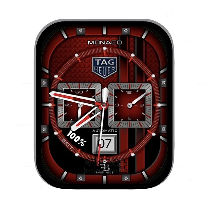 TAGHEUER玫瑰红大圆盘双盘式年历指针UItra专用表盘