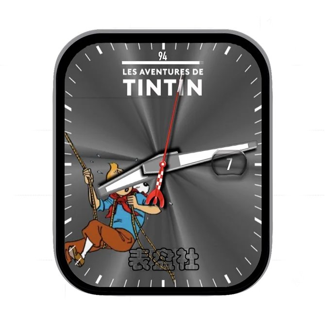 TINTIN丁丁历险记年历指针表盘