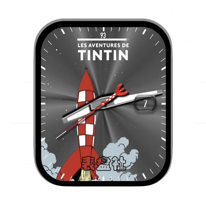 TINTIN丁丁历险记年历指针表盘