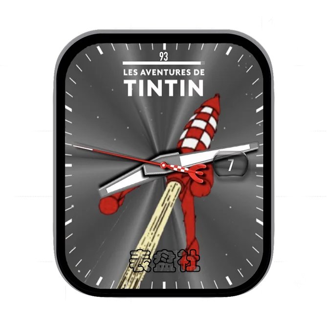 TINTIN丁丁历险记年历指针表盘