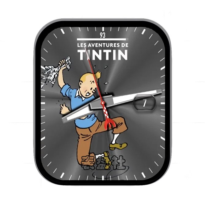 TINTIN丁丁历险记年历指针表盘