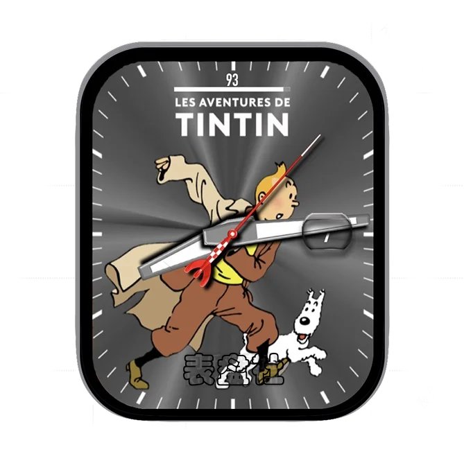 TINTIN丁丁历险记年历指针表盘
