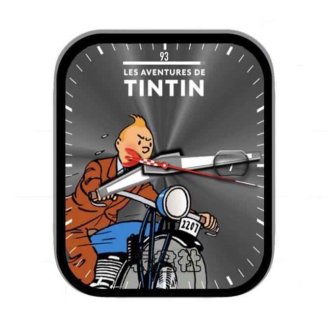TINTIN丁丁历险记年历指针表盘