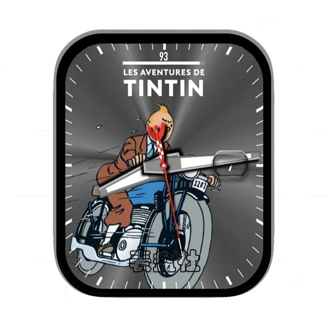 TINTIN丁丁历险记年历指针表盘