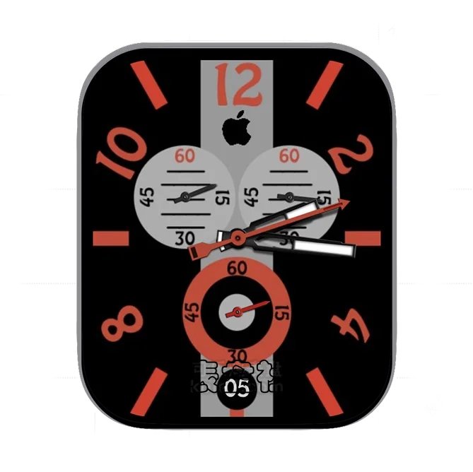 Apple苹果三盘式数字年历指针UItra专用表盘