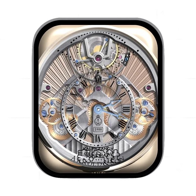 ARNOLDSON亚诺金铜色齿轮机械表盘