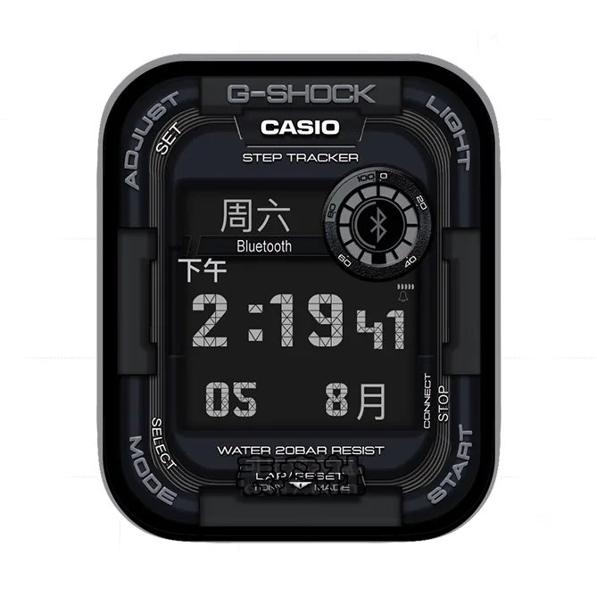 CASIO卡西欧日期时间黑化表盘