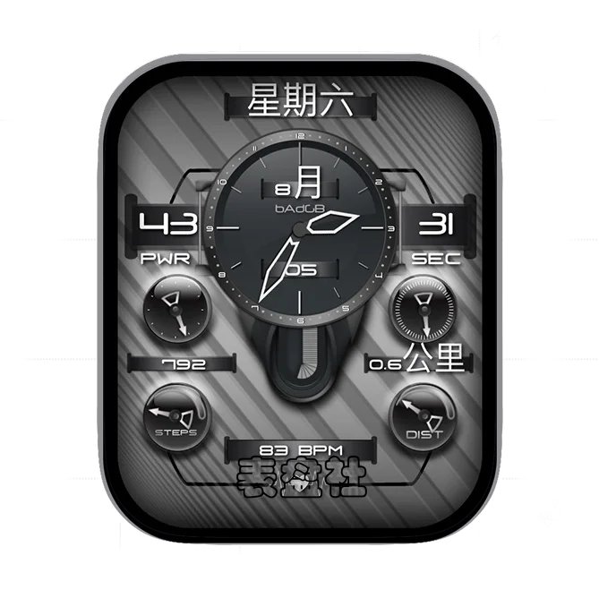 FlightPlan空中危机炭黑色单盘式多功能日期表盘