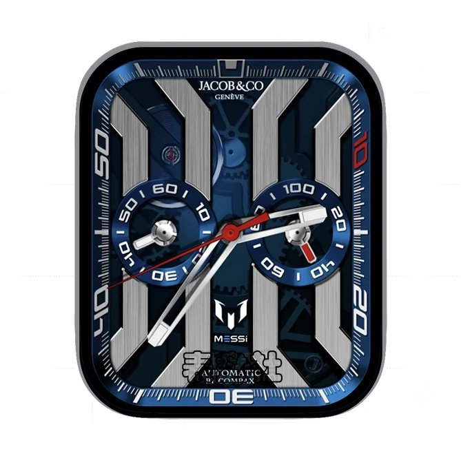 JACOB&CO杰克宝齿轮机械蓝灰色双盘式指针表盘