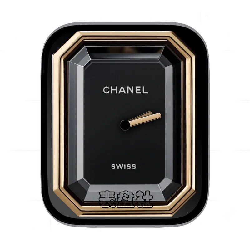 CHANEL香奈儿八边造型酷黑金属玻璃质感表盘
