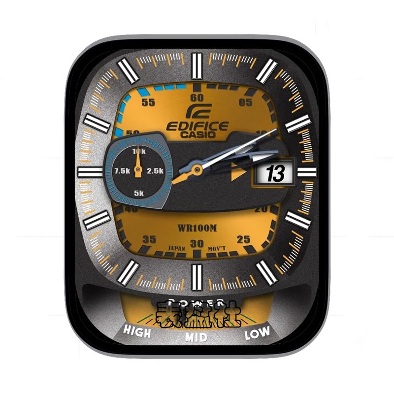 CASIO卡西欧EDIFICE上下分屏单盘多功能Ultra专用表盘