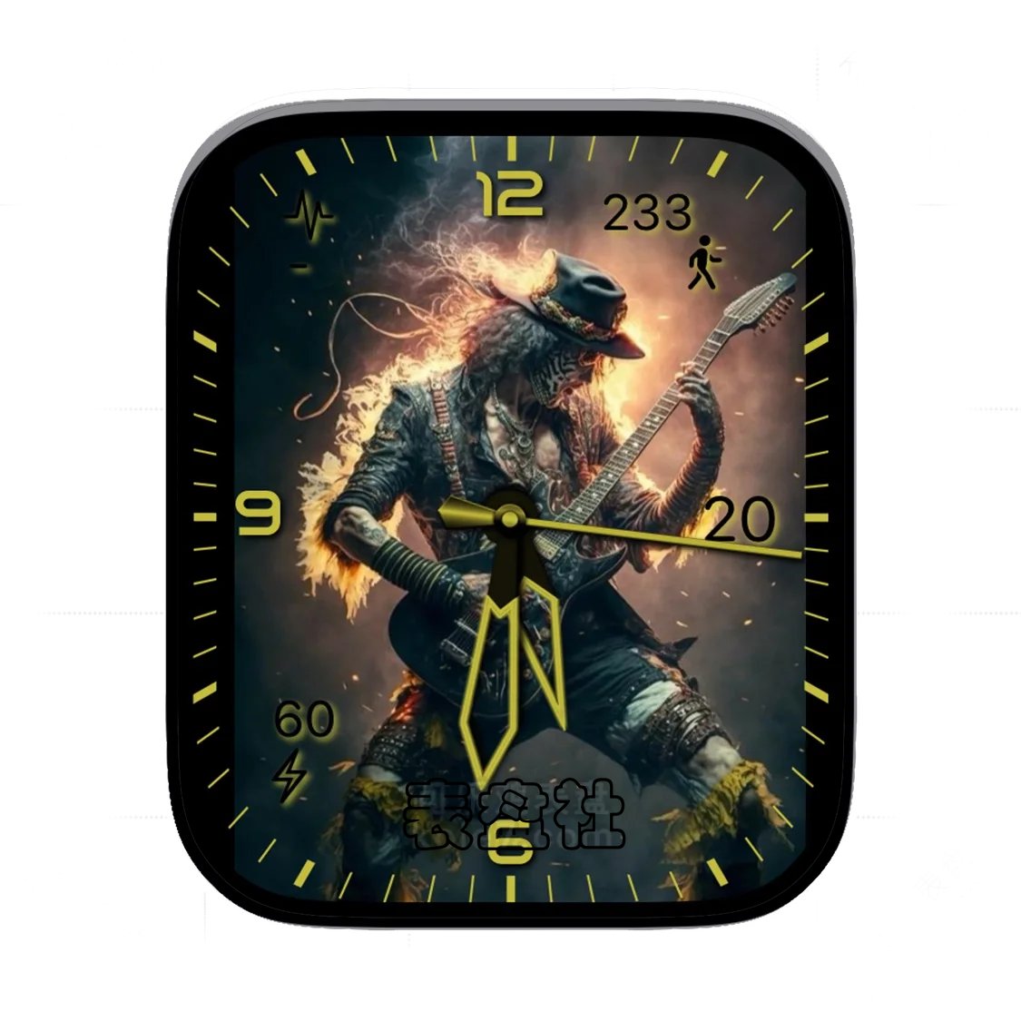 烈焰燃烧小丑弹奏吉他UItra专用表盘