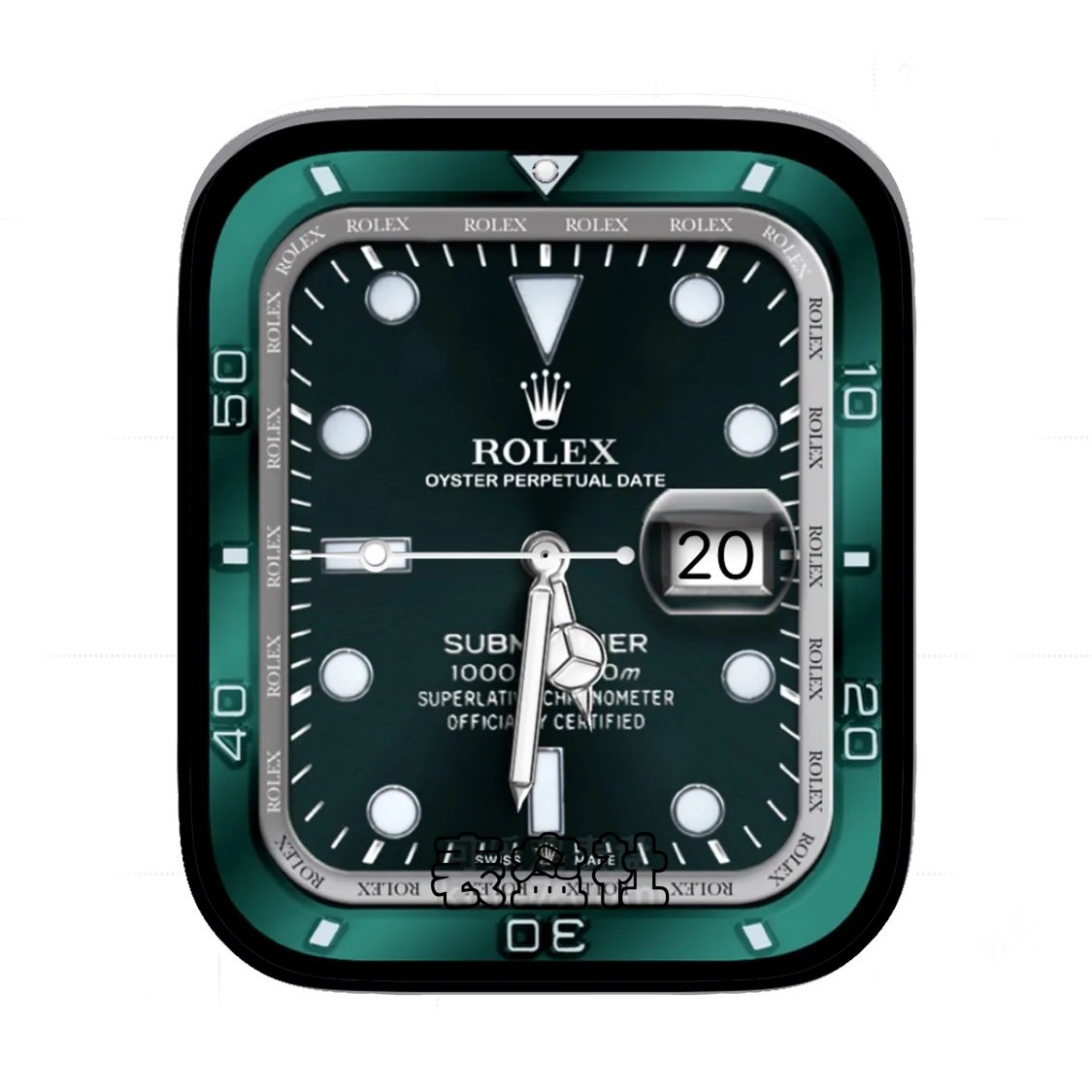 ROLEX劳力士墨玉绿双圈时刻表盘