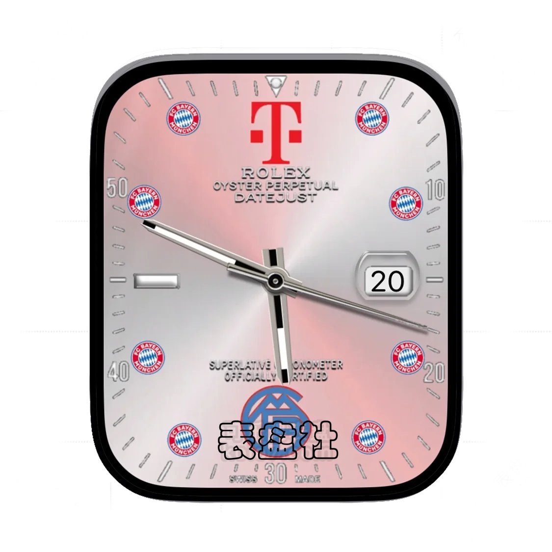 ROLEX劳力士fc bayern munchen拜仁慕尼黑足球俱乐部联名白红渐变表盘
