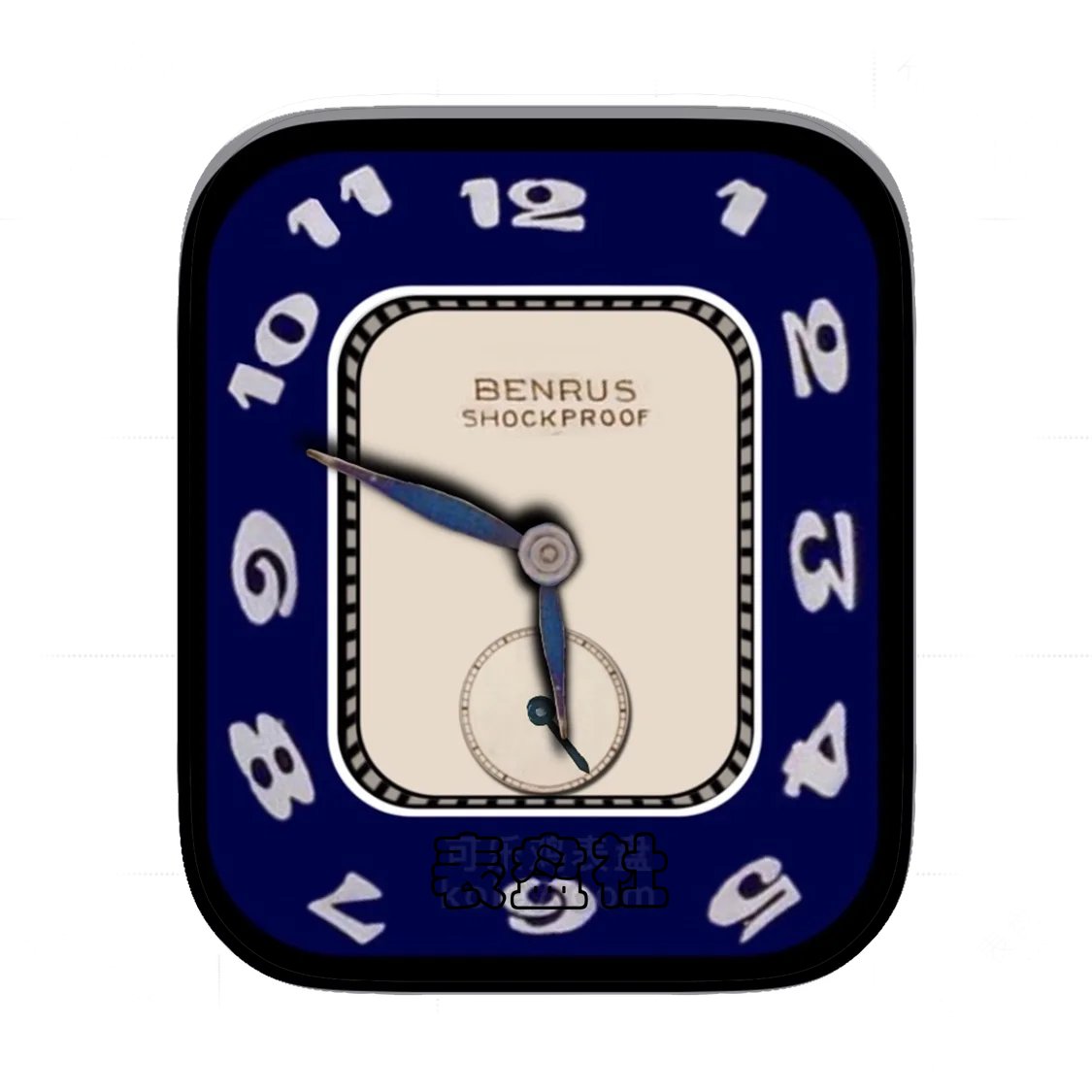 BENRUS贝罗司简单单盘复古指针表盘