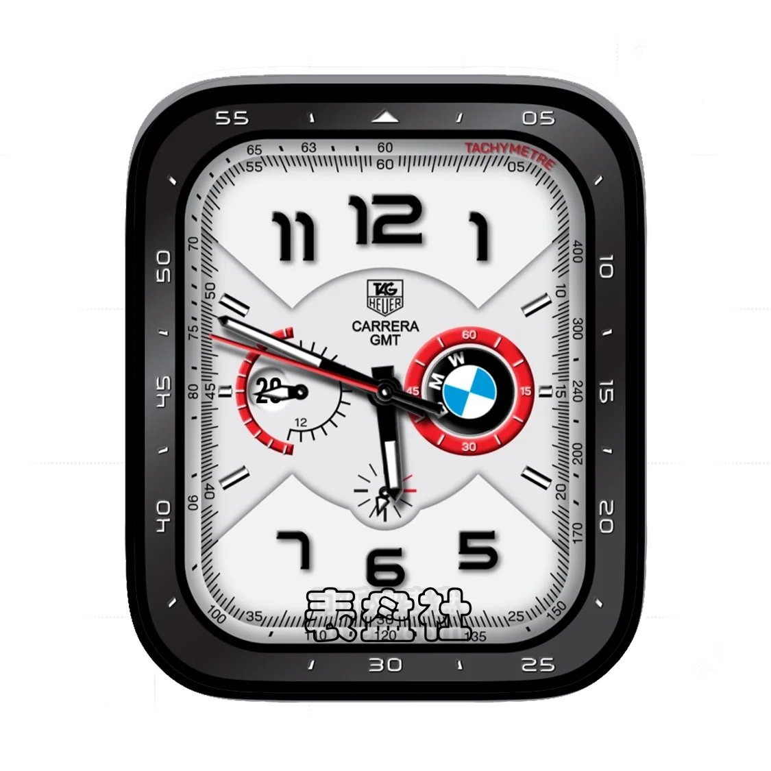 TAGHEUER陶格豪雅宝马联名款三盘扁平表盘