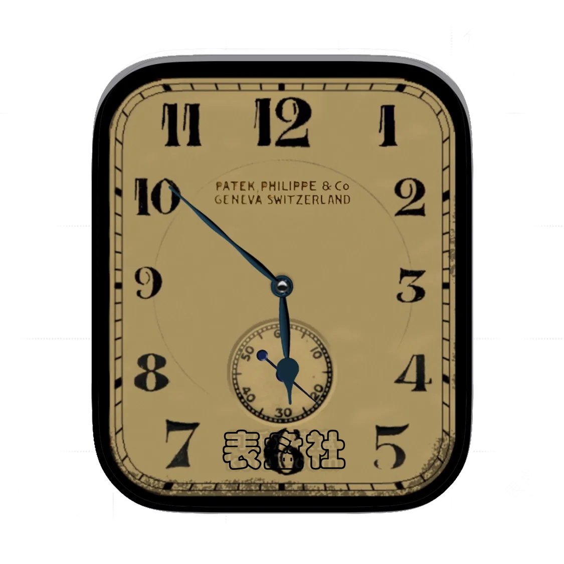 PHILIPPE百达翡丽纸棕单盘数字时刻表盘