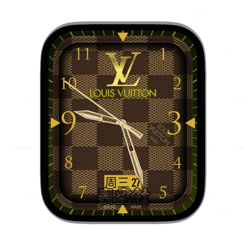 louis vuitton路易斯威登lv纹理经典表盘
