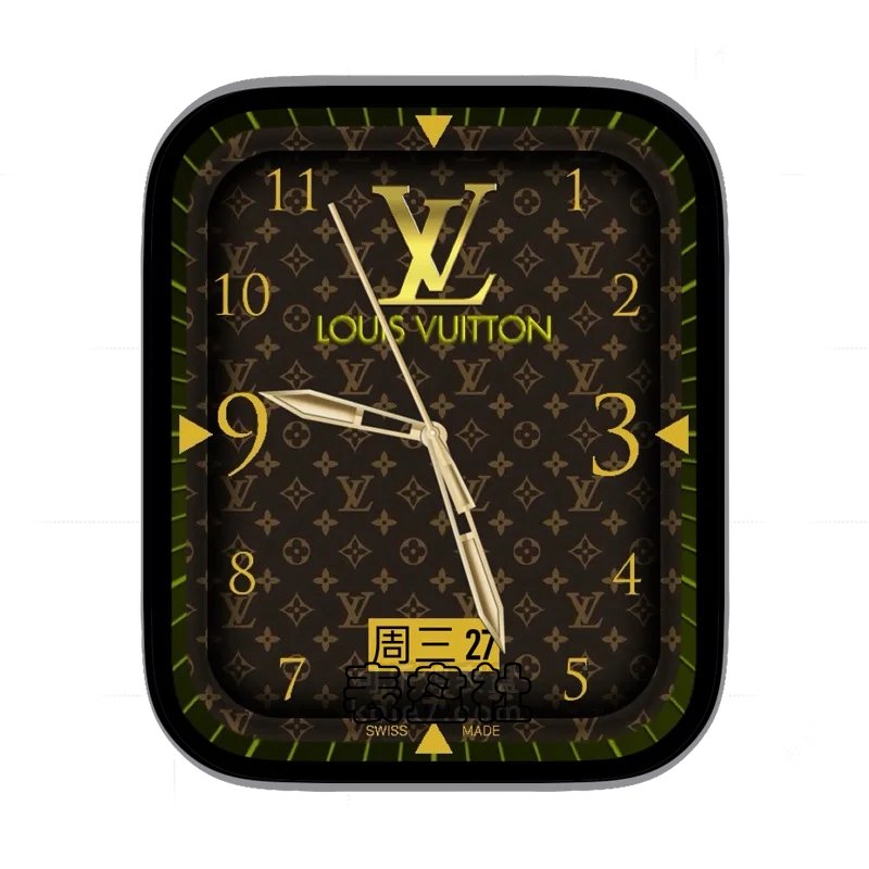 louis vuitton路易斯威登lv纹理经典表盘