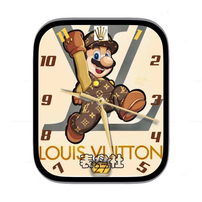 louis vuitton路易斯威登马里奥rolex劳力士联名表盘