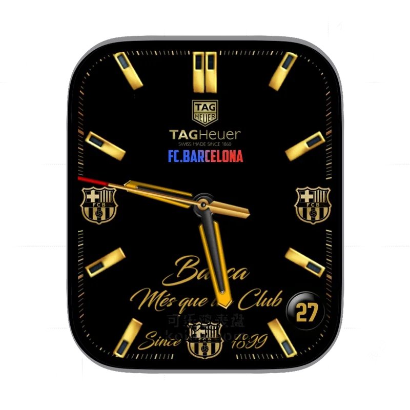 tag heuer酷黑金球队标志联名表盘