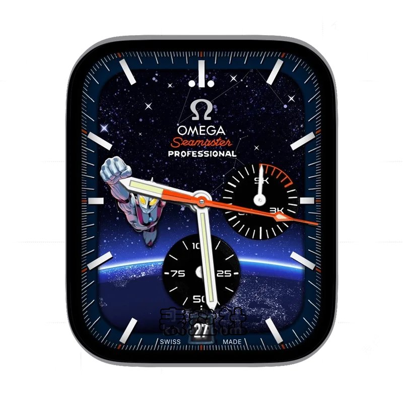 omega欧米茄奥特曼星球创意表盘