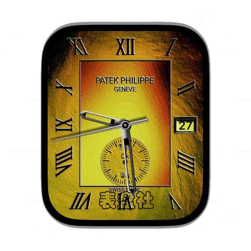 Patek Philippe 百达翡丽内方落日余晖罗马数字传统表盘