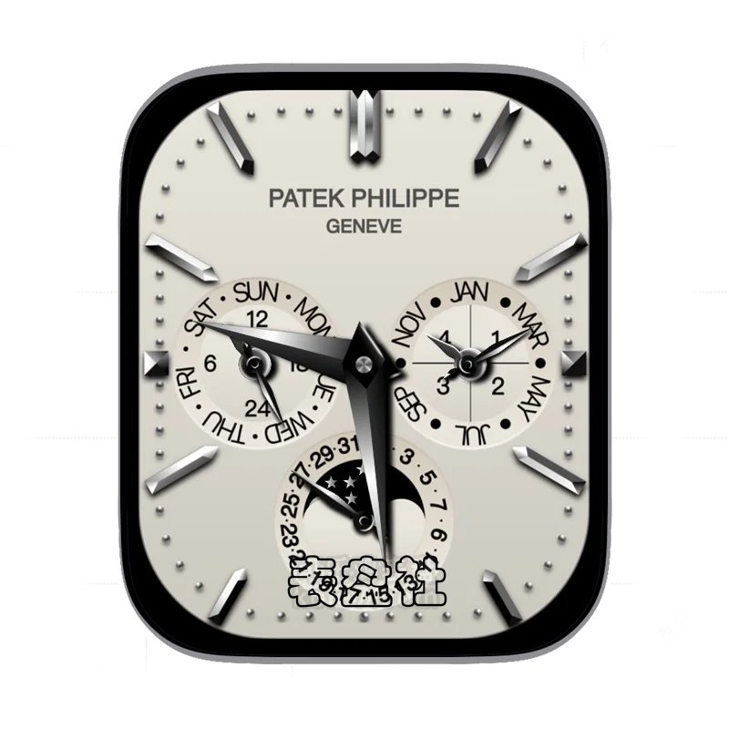Patek Philippe 百达翡丽银白三盘传统经典Ultra专用表盘