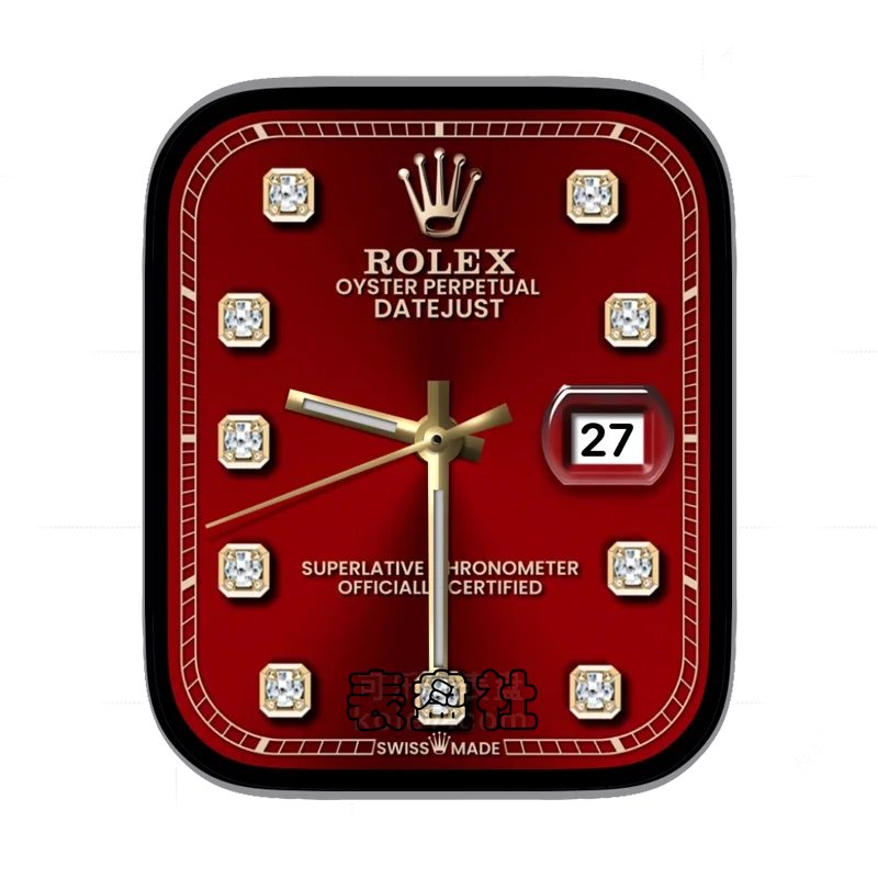 rolex劳力士酷红镶嵌金钻石经典高级表盘