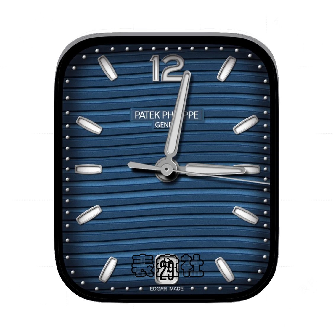Patek Philippe百达翡丽Geneve系列简约绅士蓝年历表盘