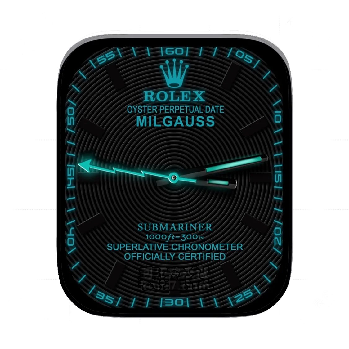 Rolex劳力士酷黑蓝Ultra专用表盘