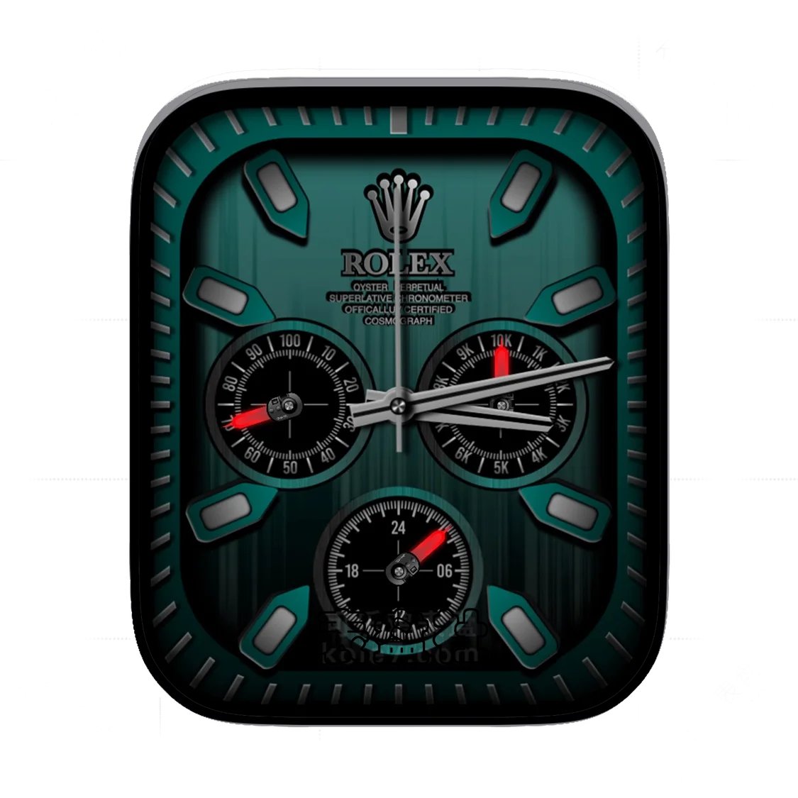 Rolex劳力士渐变墨绿三盘式表盘