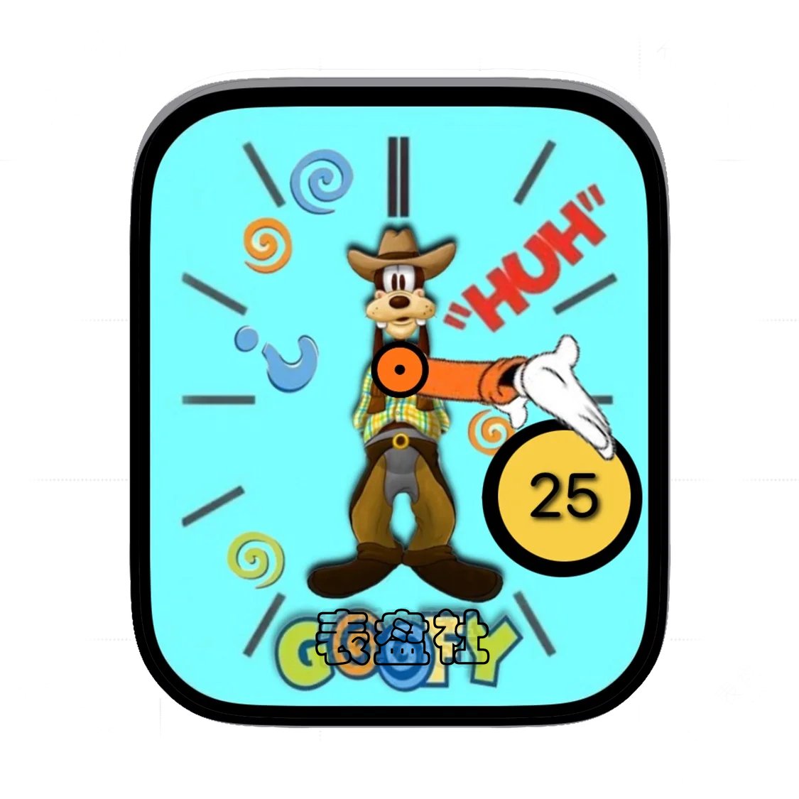 GOOFY迪士尼高飞蓝盘简约表盘