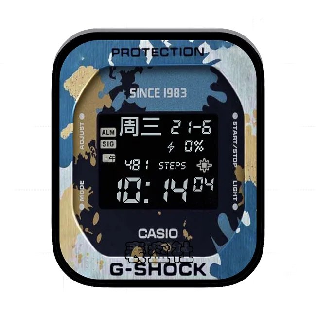 CASIO卡西欧海洋地表日期时间表盘