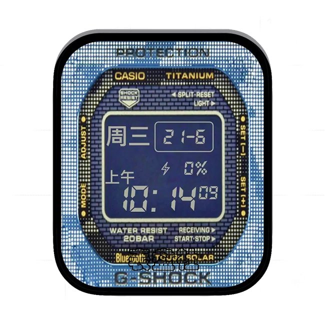 CASIO卡西欧日期时87651·表盘