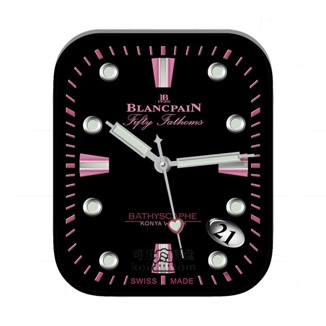 BLANCPAIN宝珀炭黑红年历指针UItra专用表盘