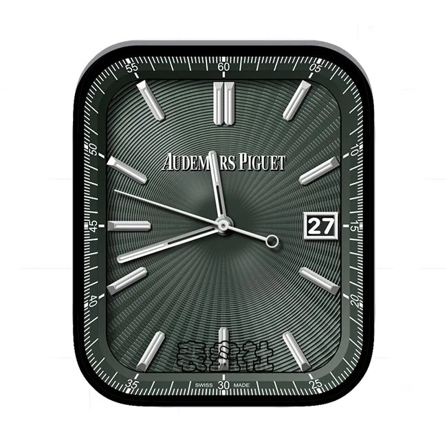 AudemarsPiguet爱彼草绿色编织状年历指针简约表盘