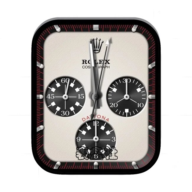 ROLEX劳力士红白色三盘式指针表盘
