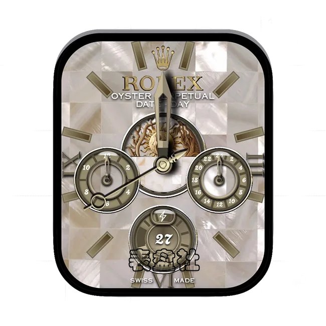 ROLEX劳力士三盘式年历指针表盘