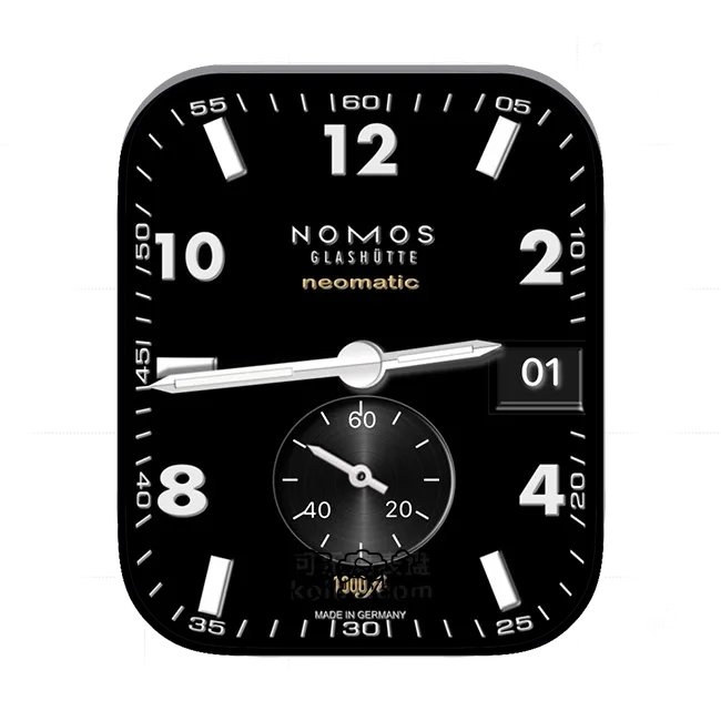 NOMOS诺莫斯单盘式数字年历表盘