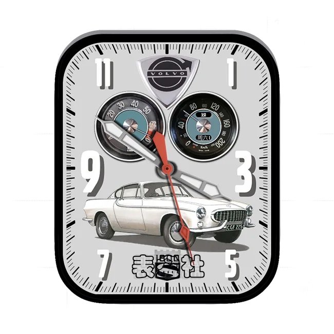 VOLVO沃尔沃轿跑汽车双盘式数字指针表盘