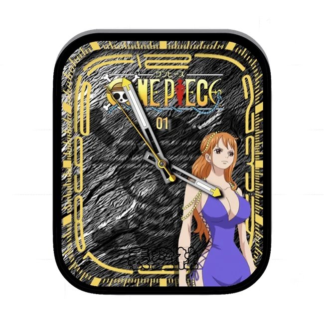 NEPECE海贼王角色人物炭黑黄年历指针表盘