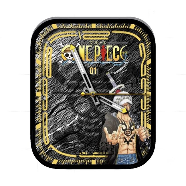 NEPECE海贼王角色人物炭黑黄年历指针表盘