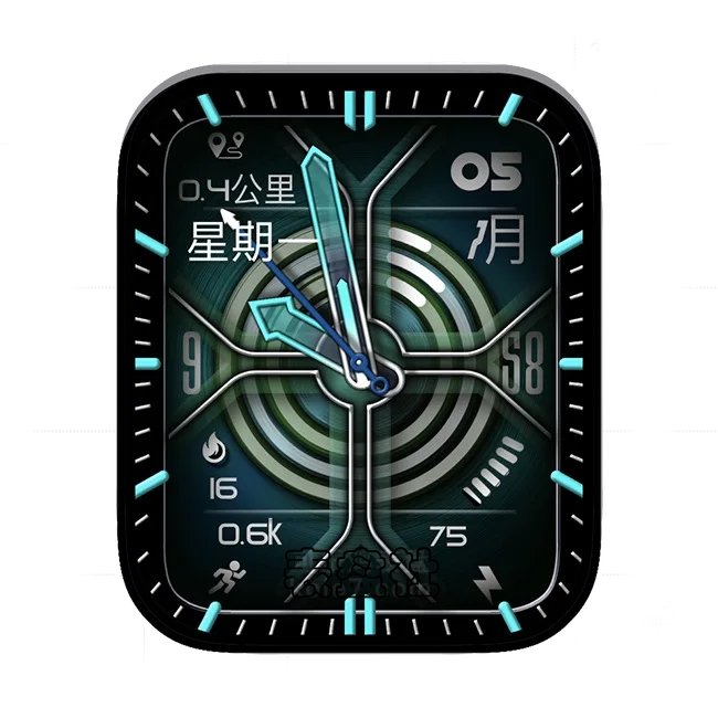 RLMade渐变圆环日期指针表盘
